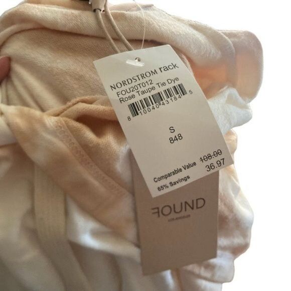 Found LA NWT Rose-Taupe Tie Dye Hoodie, oversized small - Picture 3 of 8